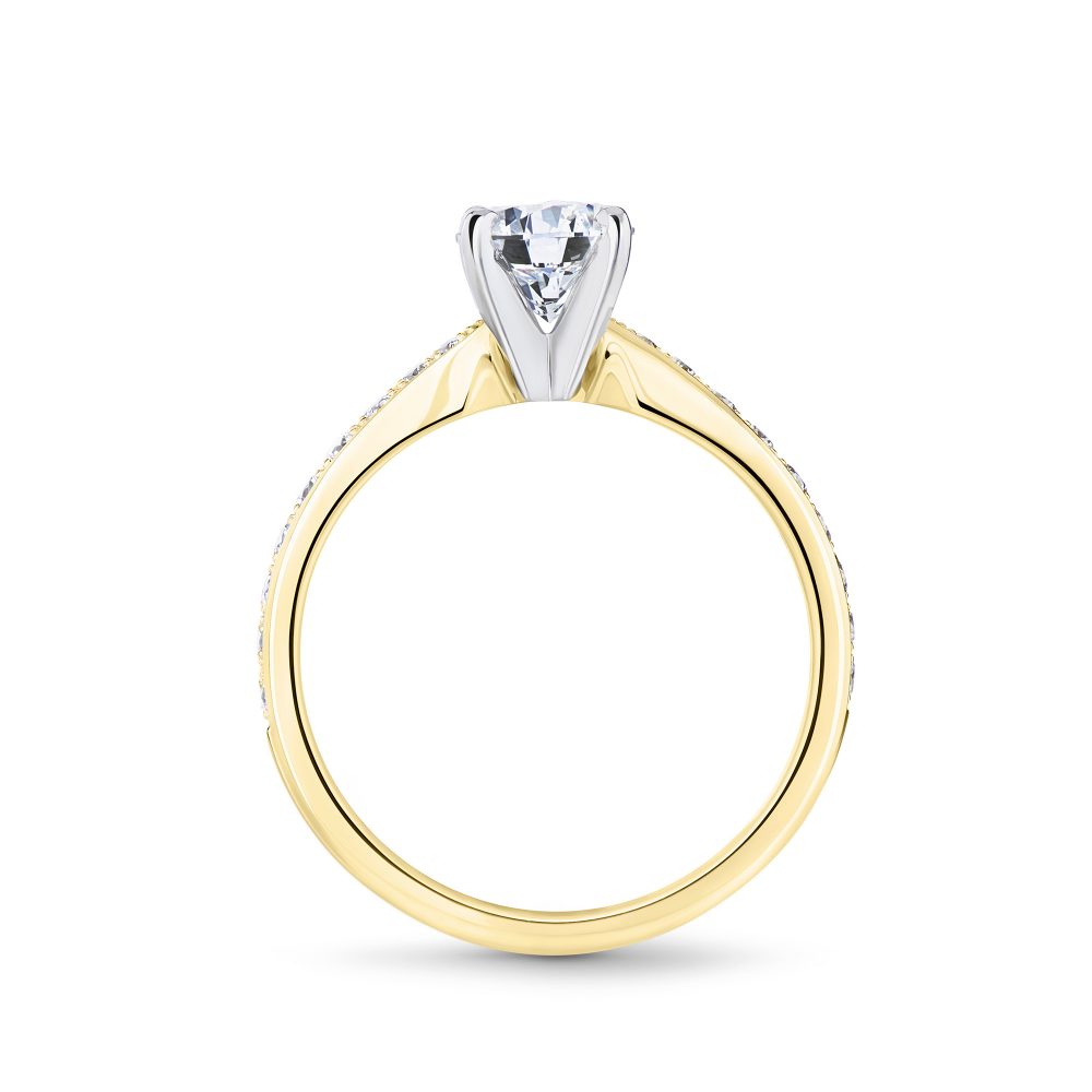 Chantal Engagement Ring in yellow - round brillant
