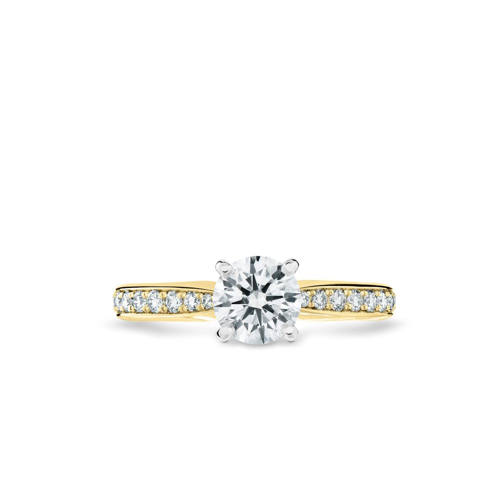 Chantal Engagement Ring in yellow diamond