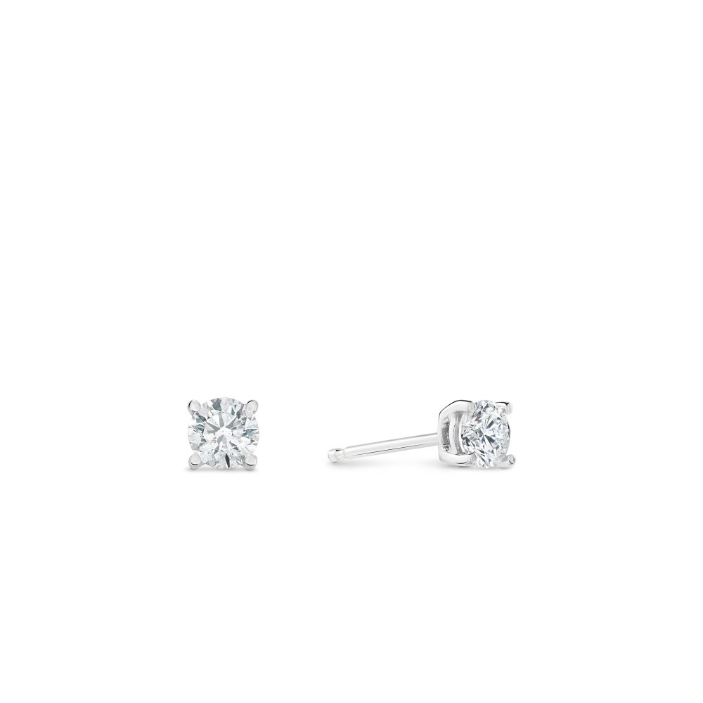 Jessa earrings white diamond studds