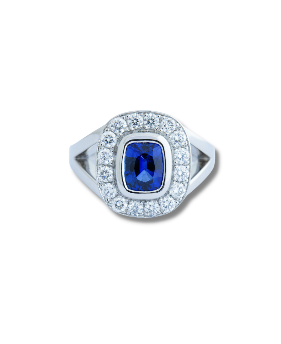 Custom Sapphire Engagement Ring Vancouver