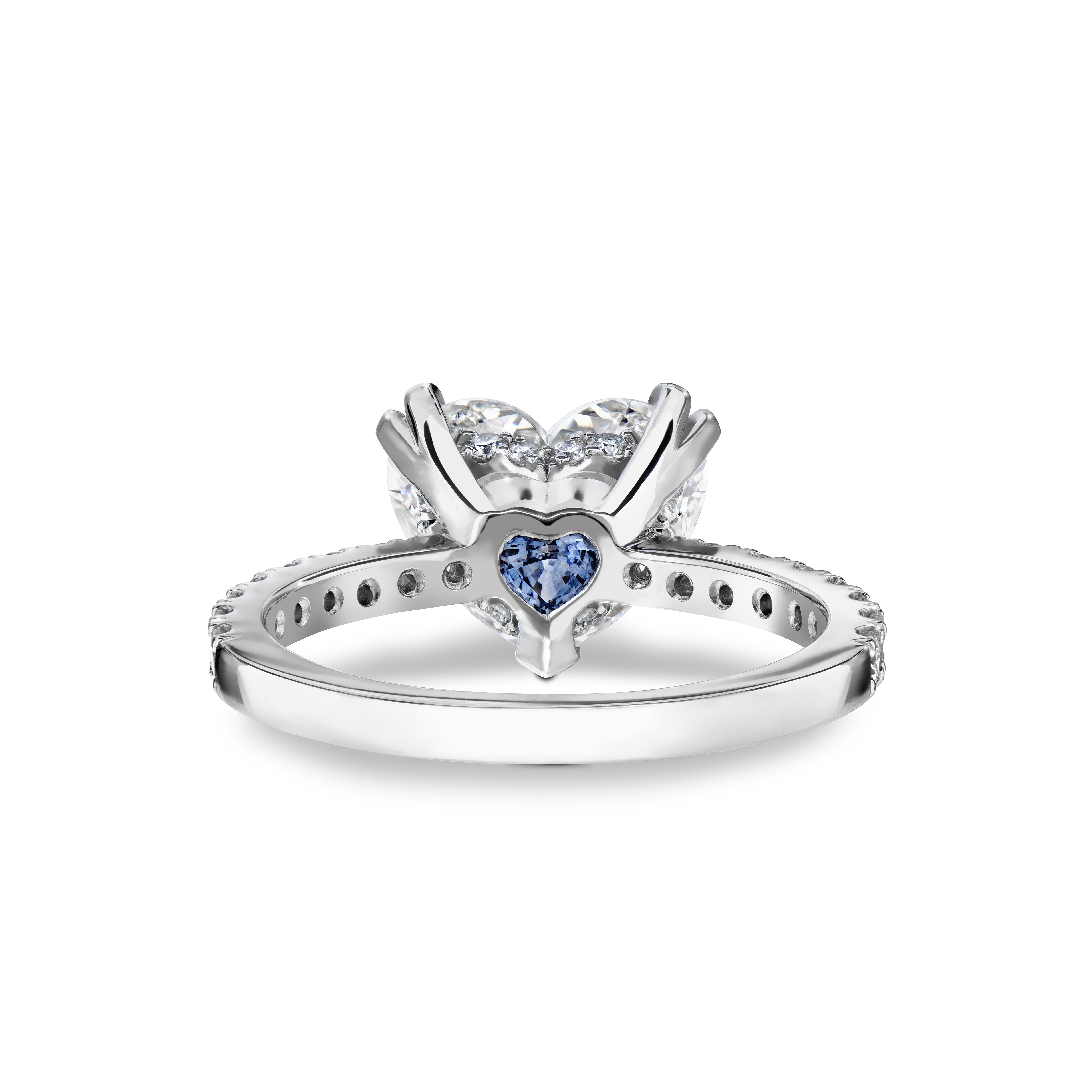 heart ring white gold back
